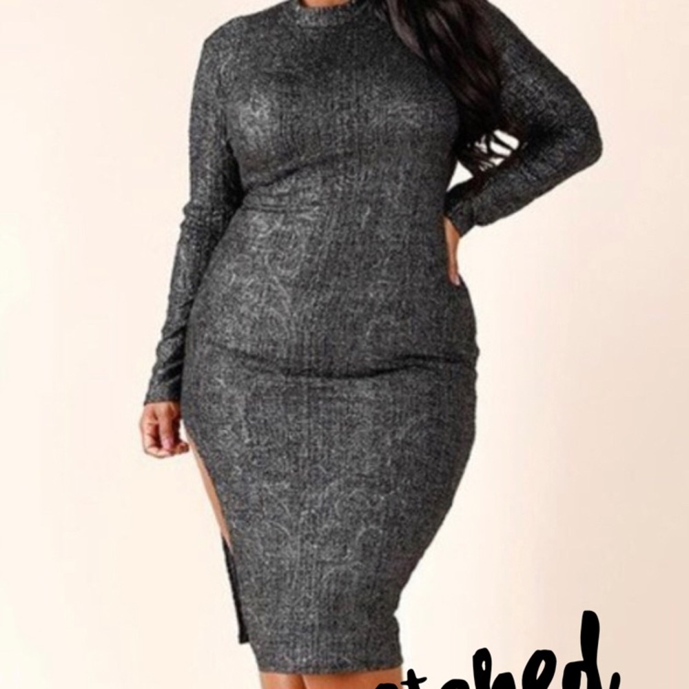 Sexy Plus size fitted dress